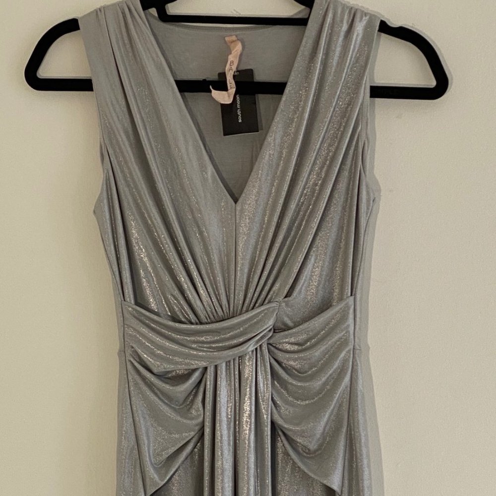 NWT Bailey 44 Metallic Jersey Mini Dress